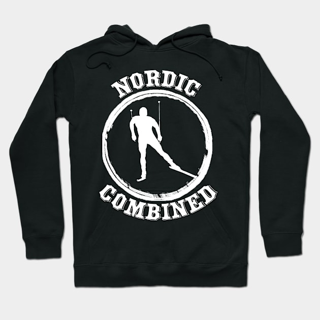 Winter Ski Team Nordic Combined Combination Combiner Hoodie by dr3shirts